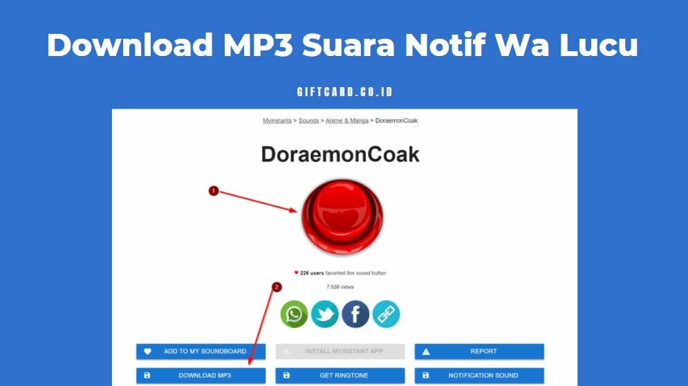 Download Mp3 Suara Notif Wa Lucu