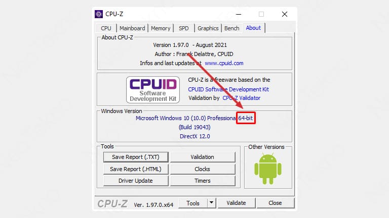 cara melihat bit pada laptop