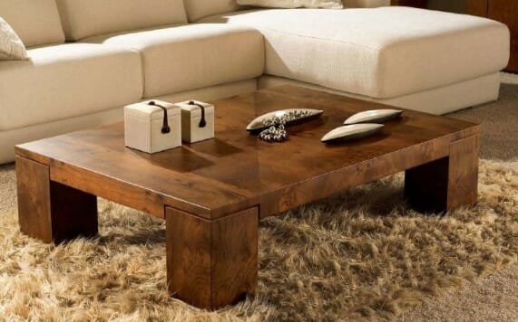 10 Contoh Meja Kayu Minimalis untuk Ruang Tamu - Pinhome